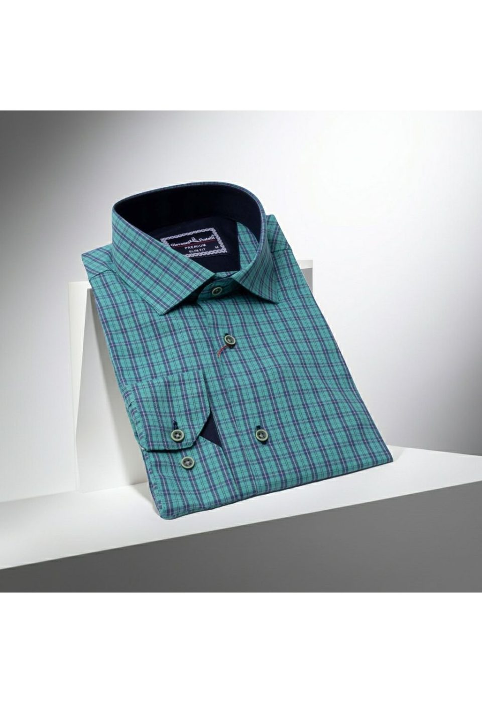 Slim Fit Uzun Kol Desenli Erkek Gömlek 3GMK311241001 - Giovanni Fratelli