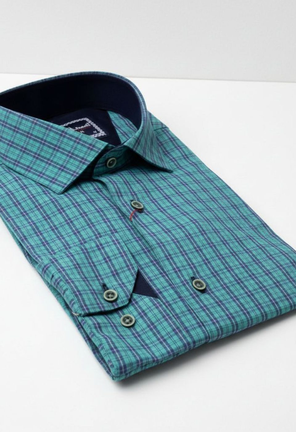 Slim Fit Uzun Kol Desenli Erkek Gömlek 3GMK311241001