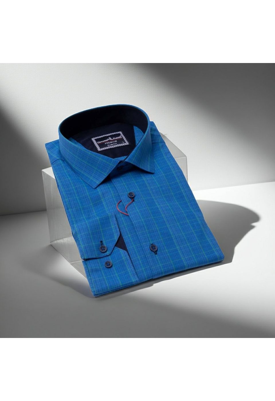 Slim Fit Uzun Kol Desenli Erkek Gömlek 3GMK311241006 - Giovanni Fratelli