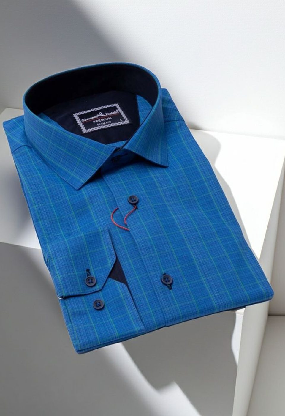 Slim Fit Uzun Kol Desenli Erkek Gömlek 3GMK311241006 - Giovanni Fratelli