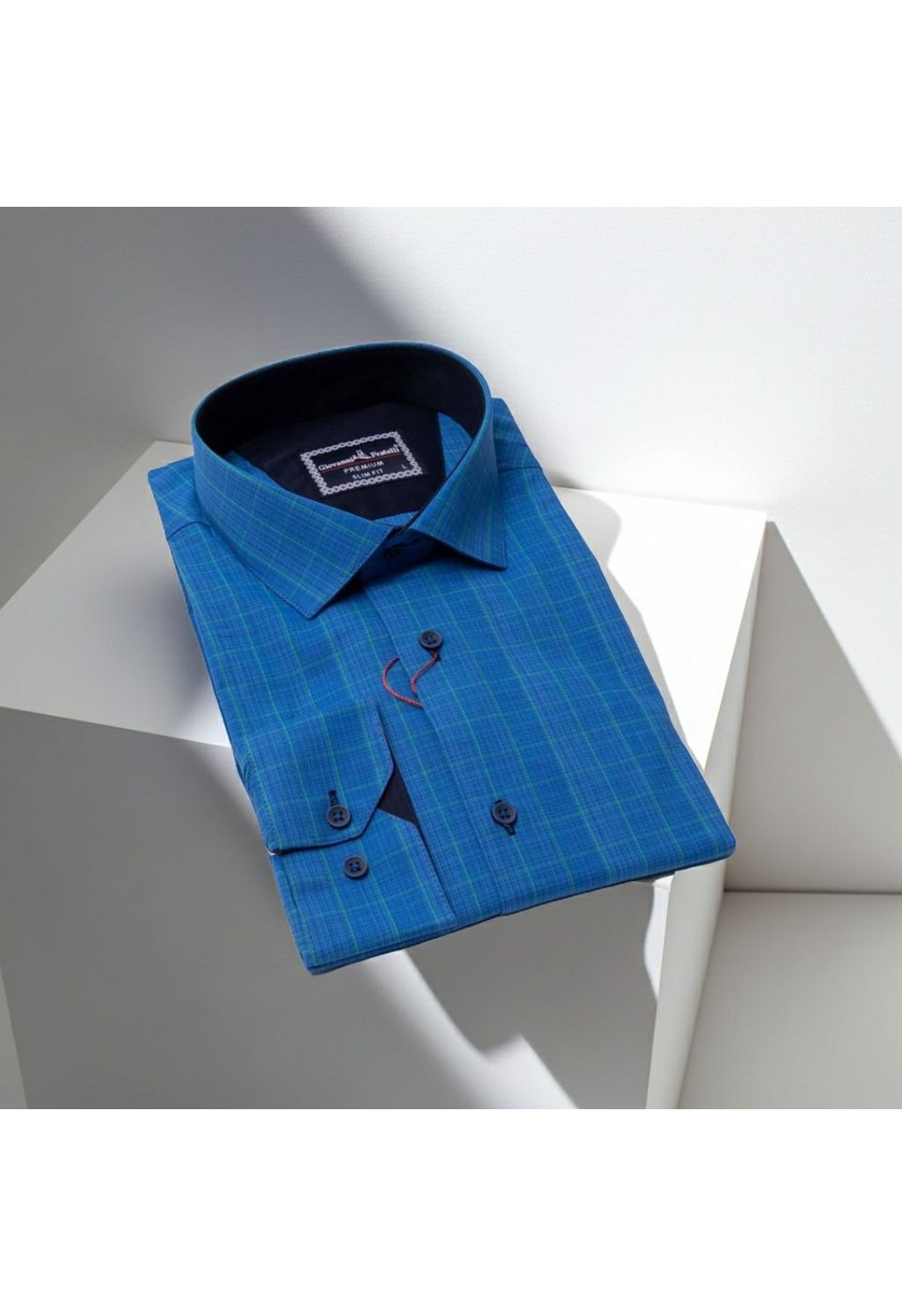 Slim Fit Uzun Kol Desenli Erkek Gömlek 3GMK311241006 - Giovanni Fratelli
