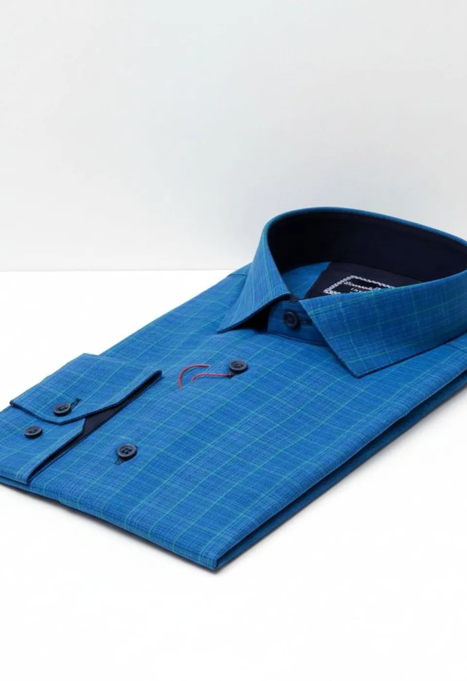 Slim Fit Uzun Kol Desenli Erkek Gömlek 3GMK311241006