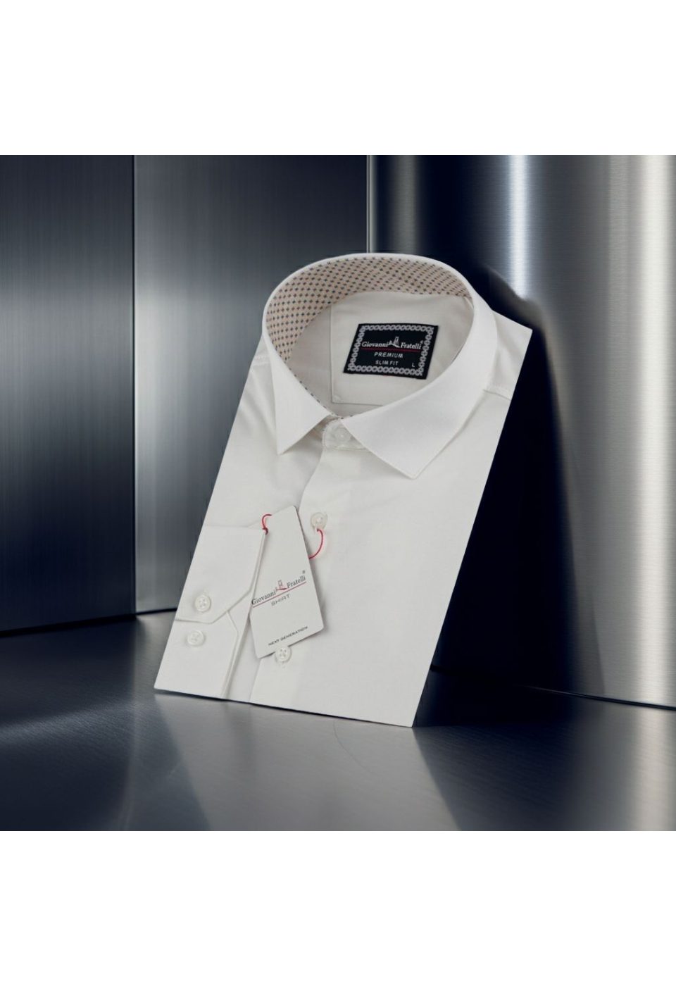 Slim Fit Uzun Kol Düz Renk Saten Erkek Gömlek 3GMK331244002 - Giovanni Fratelli