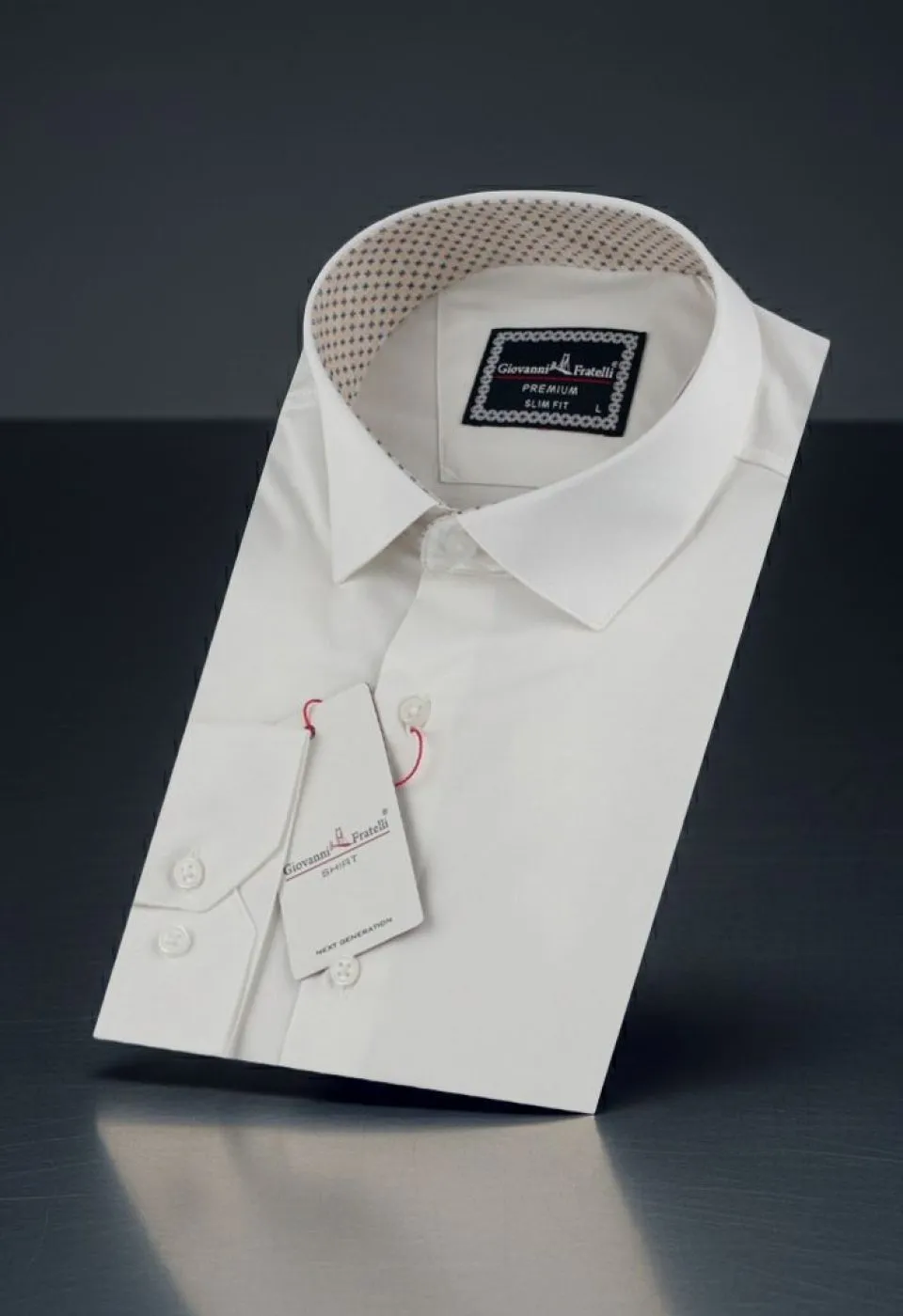 Slim Fit Uzun Kol Düz Renk Saten Erkek Gömlek 3GMK331244002 - Giovanni Fratelli