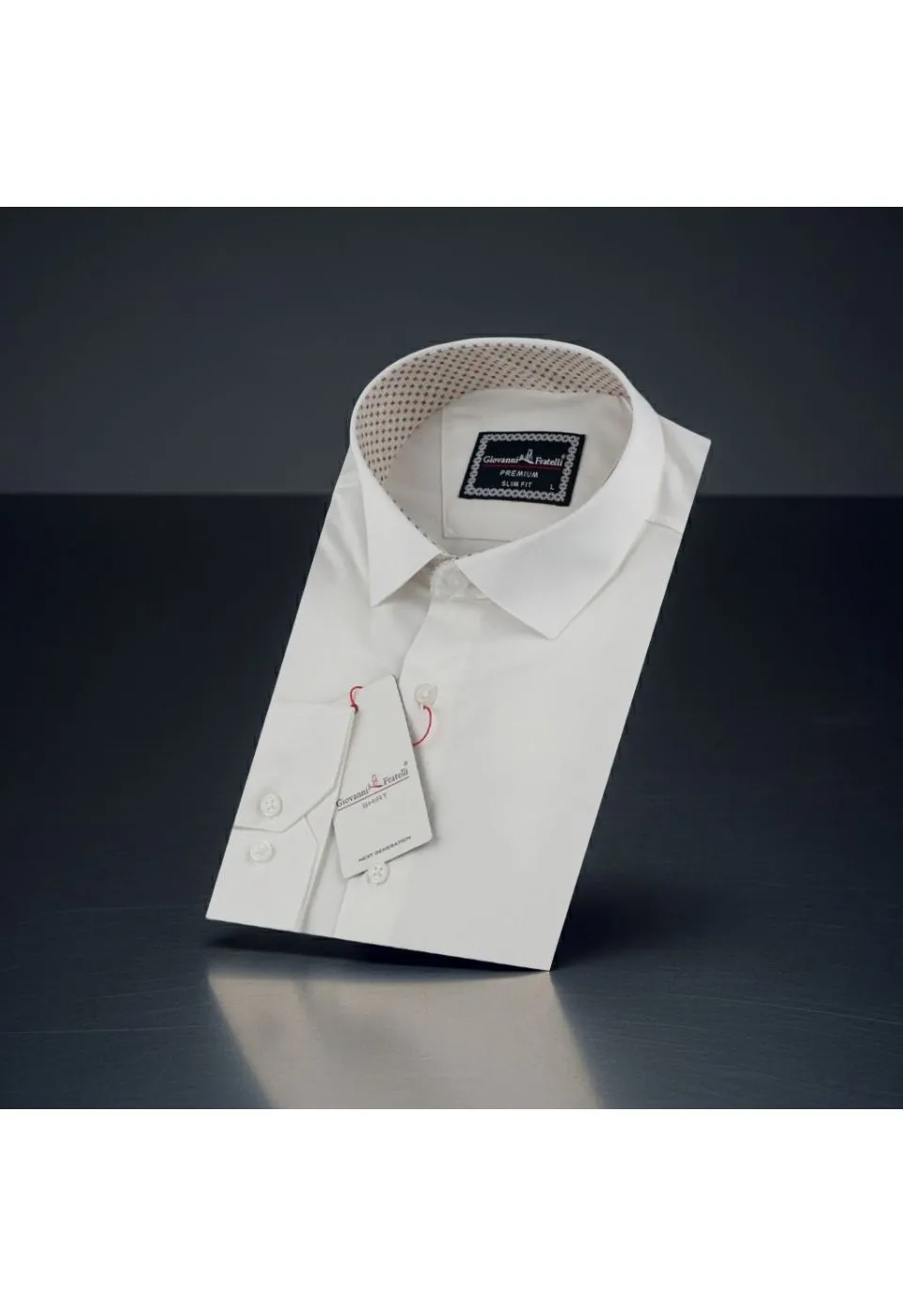 Slim Fit Uzun Kol Düz Renk Saten Erkek Gömlek 3GMK331244002 - Giovanni Fratelli