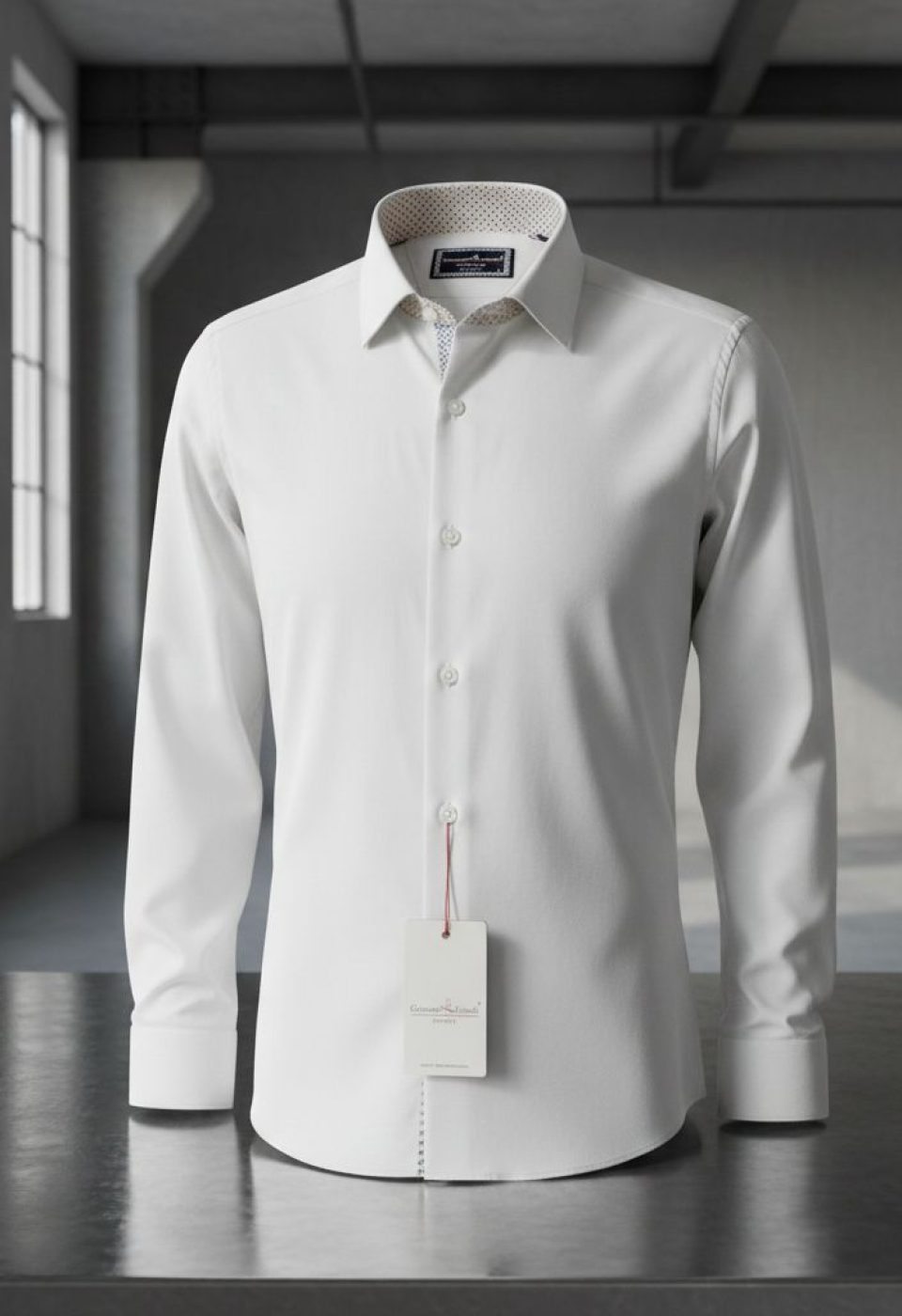 Slim Fit Uzun Kol Düz Renk Saten Erkek Gömlek 3GMK331244002