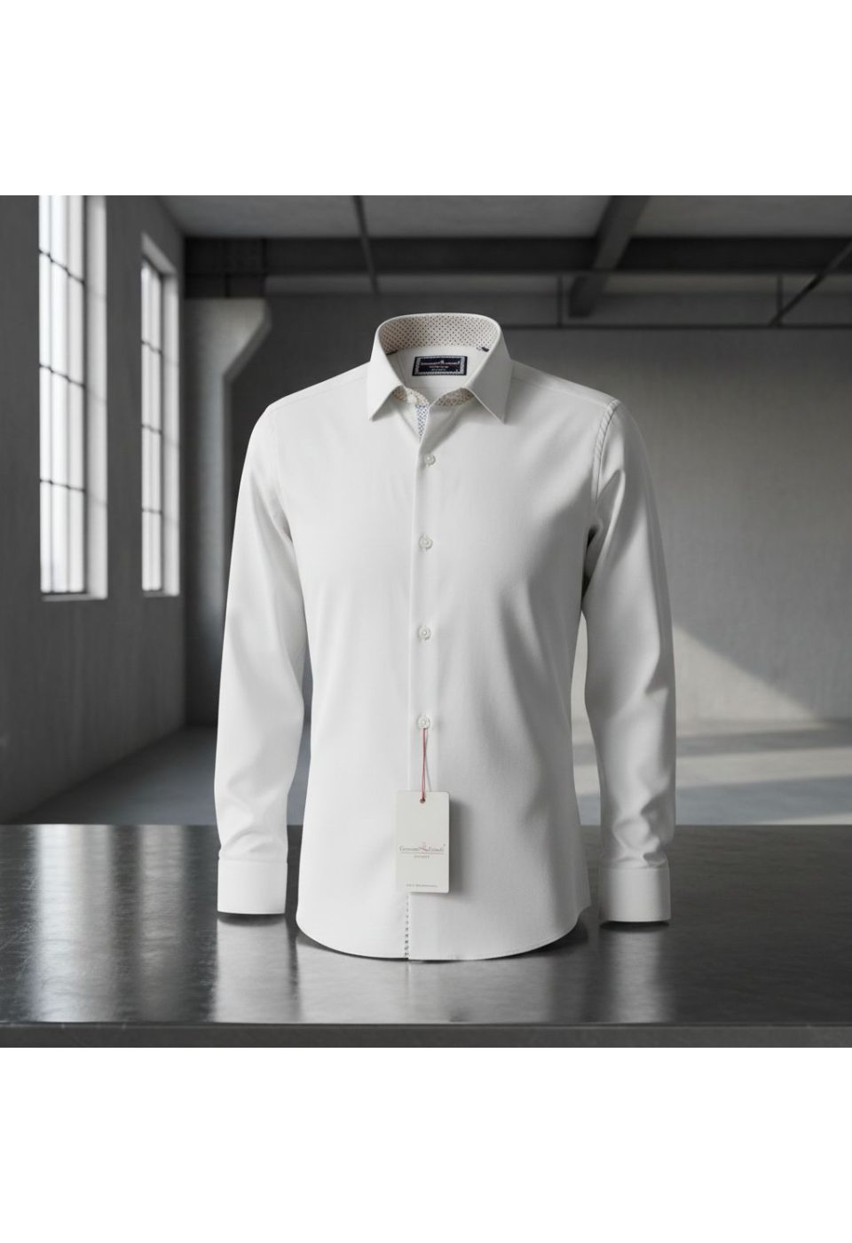 Slim Fit Uzun Kol Düz Renk Saten Erkek Gömlek 3GMK331244002 - Giovanni Fratelli
