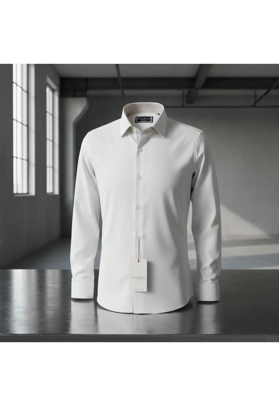 Slim Fit Uzun Kol Düz Renk Saten Erkek Gömlek 3GMK331244002 - Giovanni Fratelli