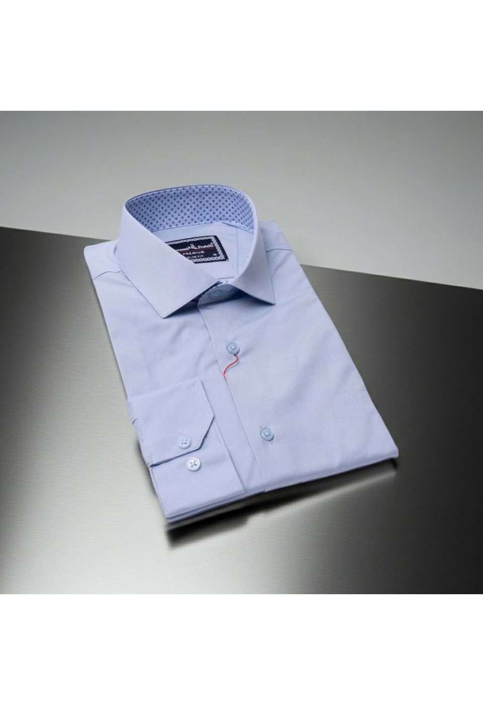 Slim Fit Uzun Kol Düz Renk Saten Erkek Gömlek 3GMK331244004 - Giovanni Fratelli