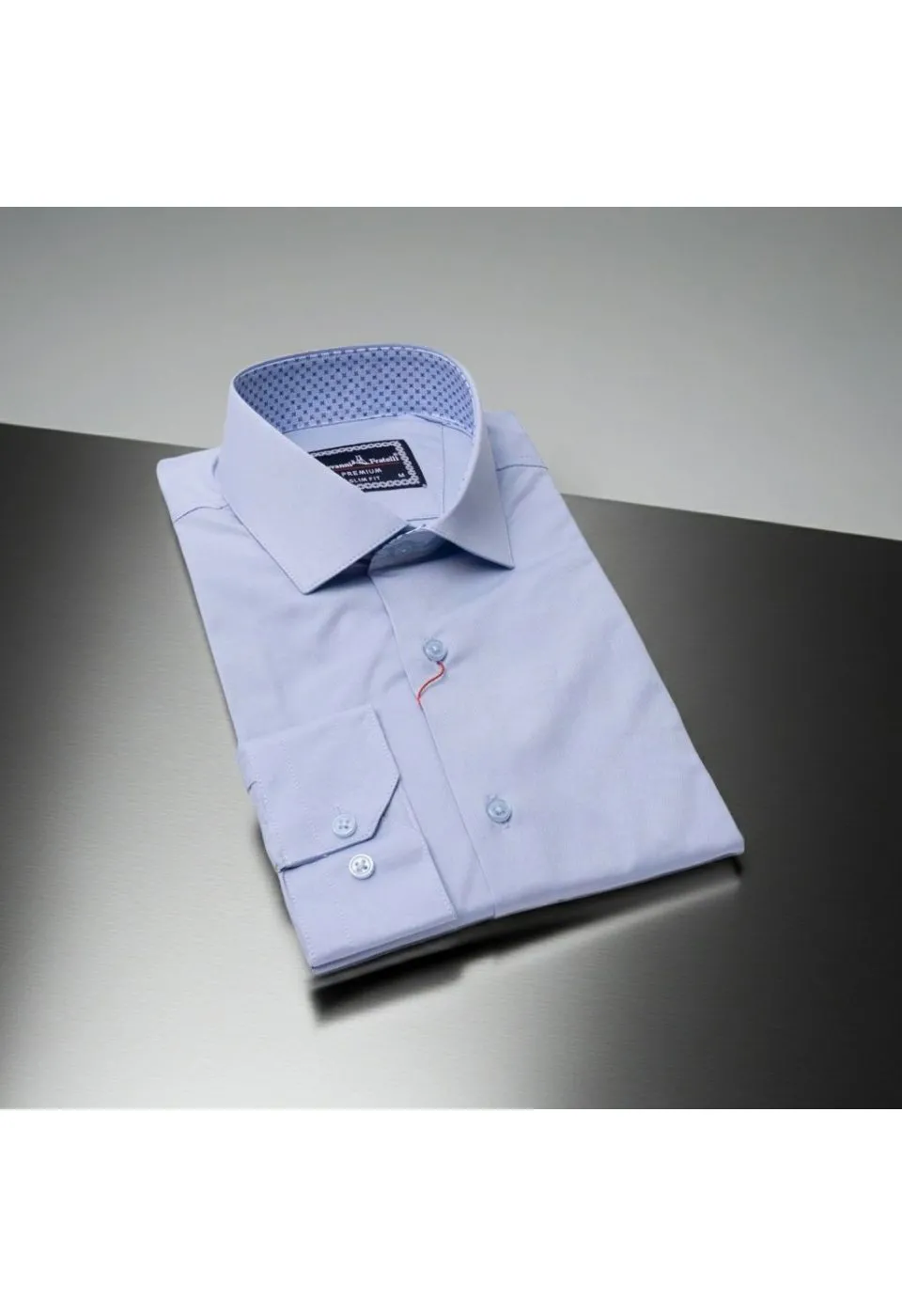 Slim Fit Uzun Kol Düz Renk Saten Erkek Gömlek 3GMK331244004 - Giovanni Fratelli