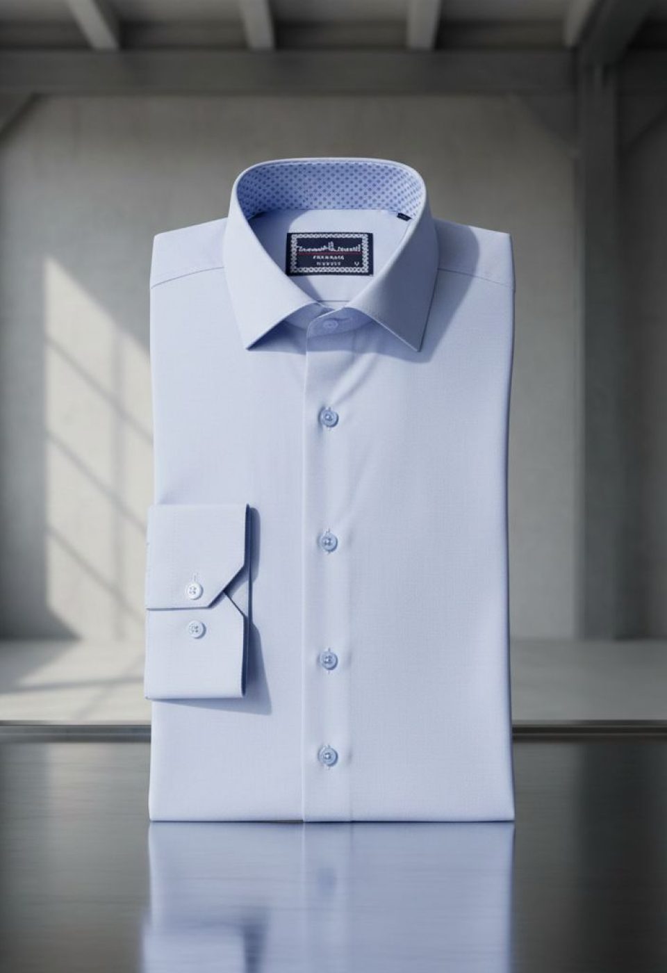 Slim Fit Uzun Kol Düz Renk Saten Erkek Gömlek 3GMK331244004