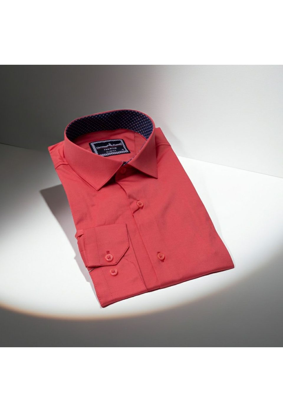 Slim Fit Uzun Kol Düz Renk Saten Erkek Gömlek 3GMK331244006 - Giovanni Fratelli