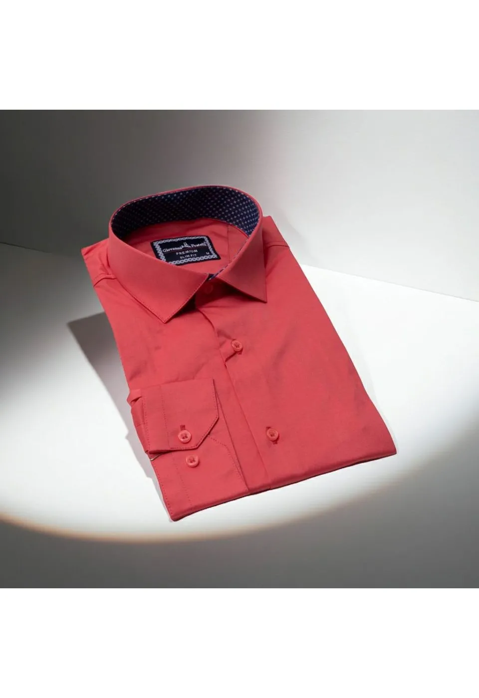 Slim Fit Uzun Kol Düz Renk Saten Erkek Gömlek 3GMK331244006 - Giovanni Fratelli
