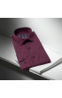 Slim Fit Uzun Kol Düz Renk Saten Erkek Gömlek 3GMK331244007