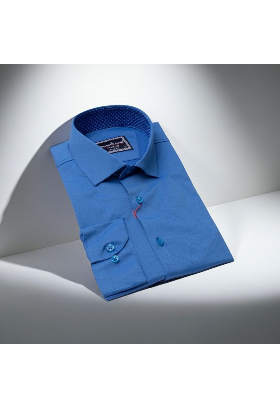 Slim Fit Uzun Kol Düz Renk Saten Erkek Gömlek 3GMK331244008 - Giovanni Fratelli