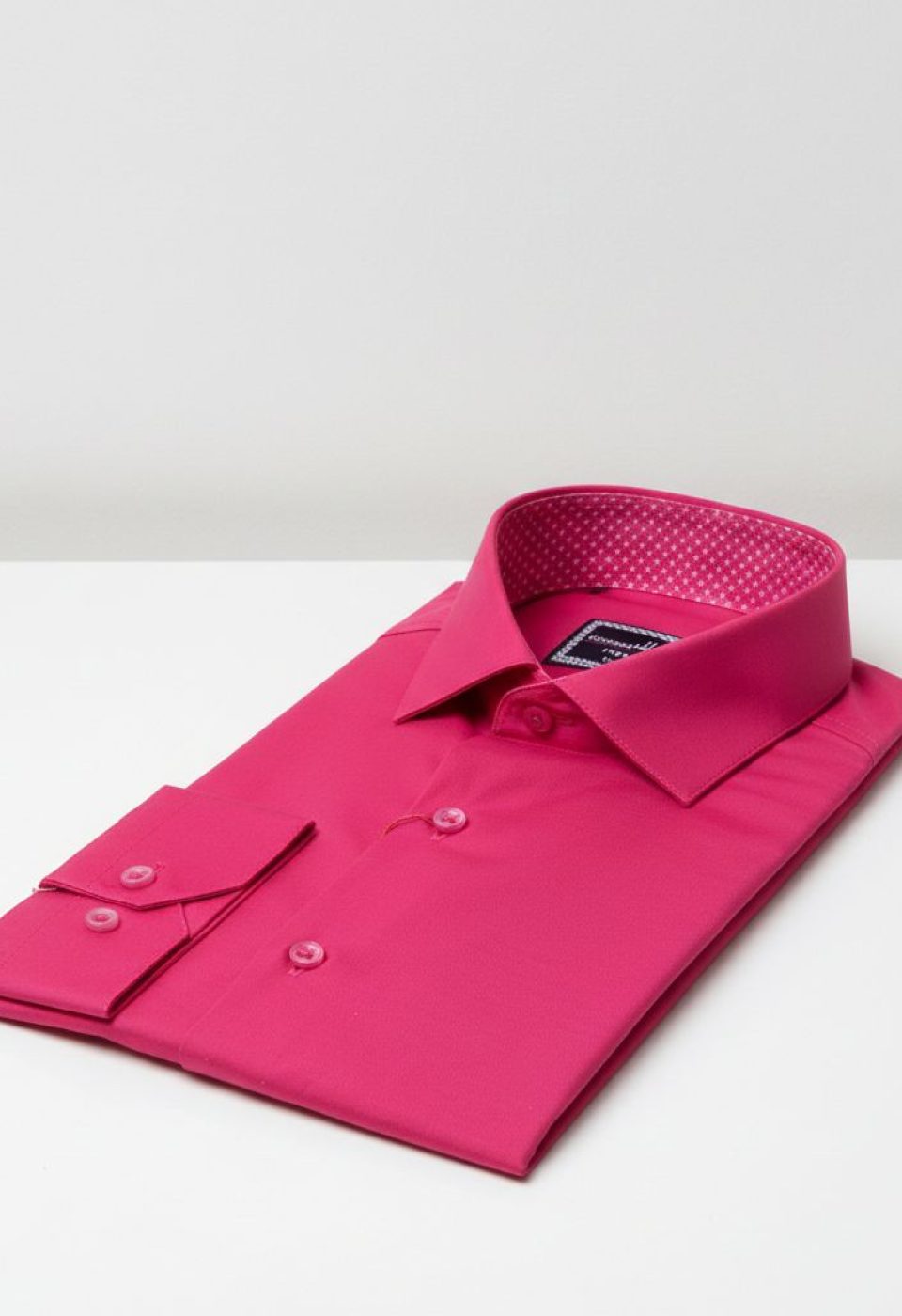 Slim Fit Uzun Kol Düz Renk Saten Erkek Gömlek 3GMK331244009