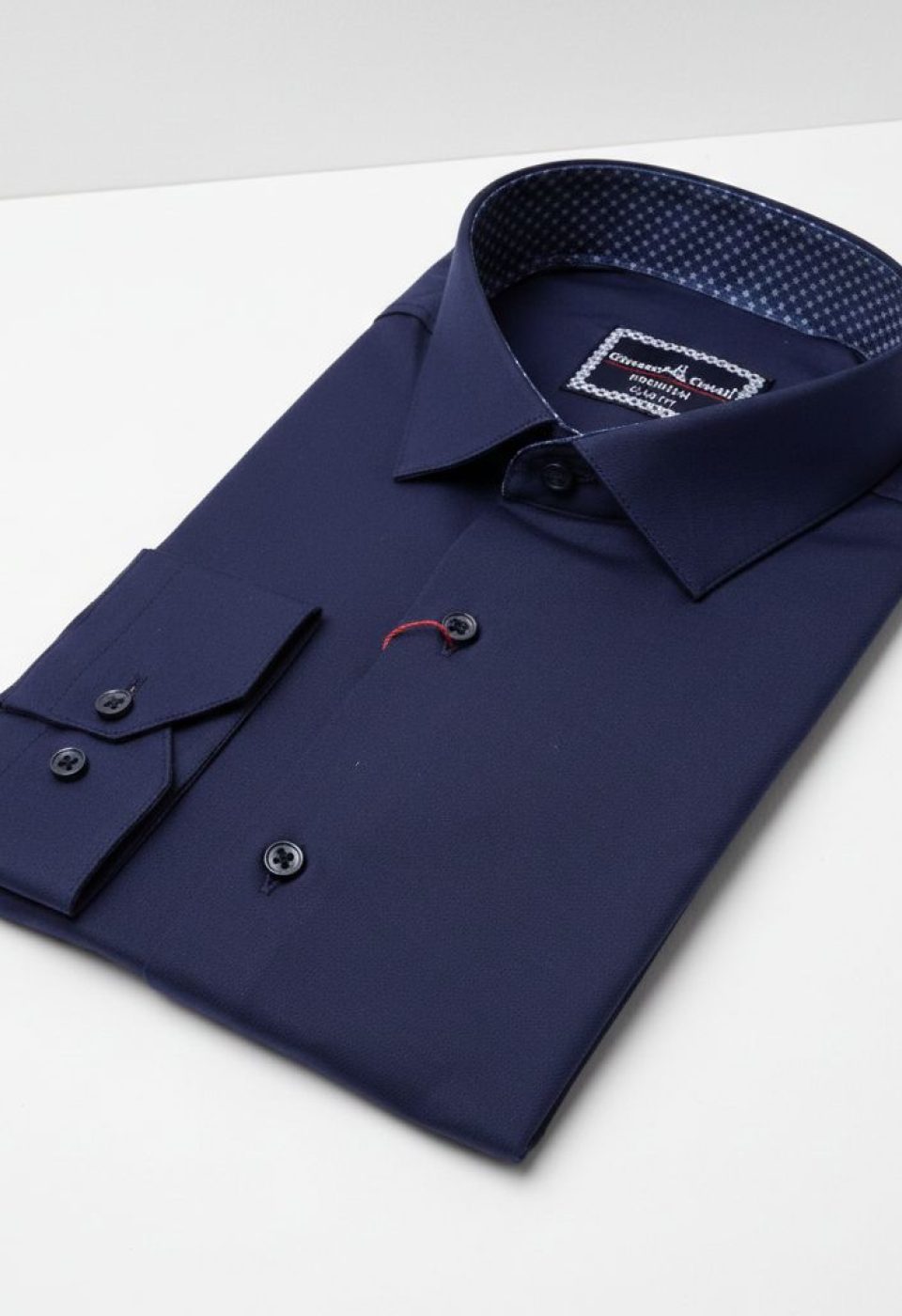 Slim Fit Uzun Kol Düz Renk Saten Erkek Gömlek 3GMK331244010