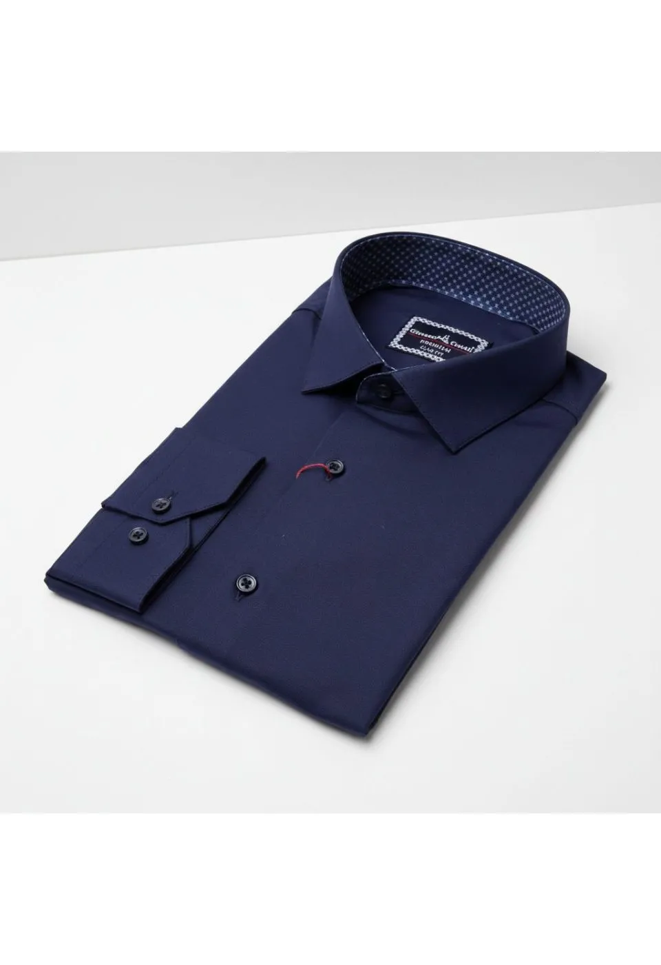Slim Fit Uzun Kol Düz Renk Saten Erkek Gömlek 3GMK331244010 - Giovanni Fratelli