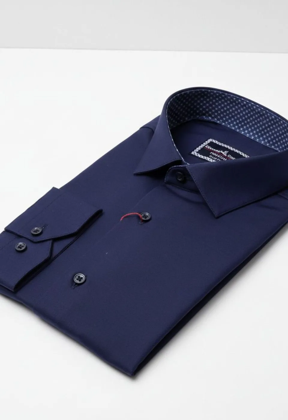 Slim Fit Uzun Kol Düz Renk Saten Erkek Gömlek 3GMK331244010 - Giovanni Fratelli