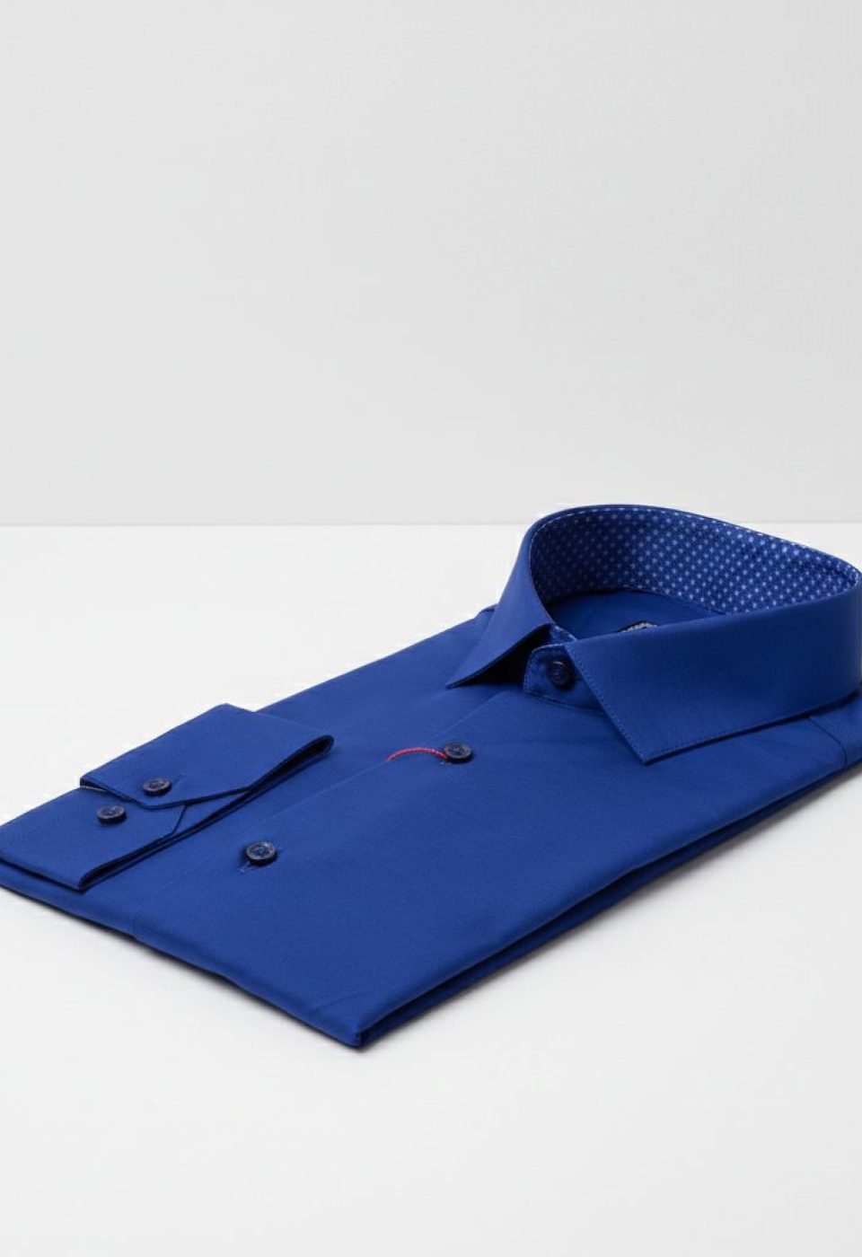 Slim Fit Uzun Kol Düz Renk Saten Erkek Gömlek 3GMK331244012