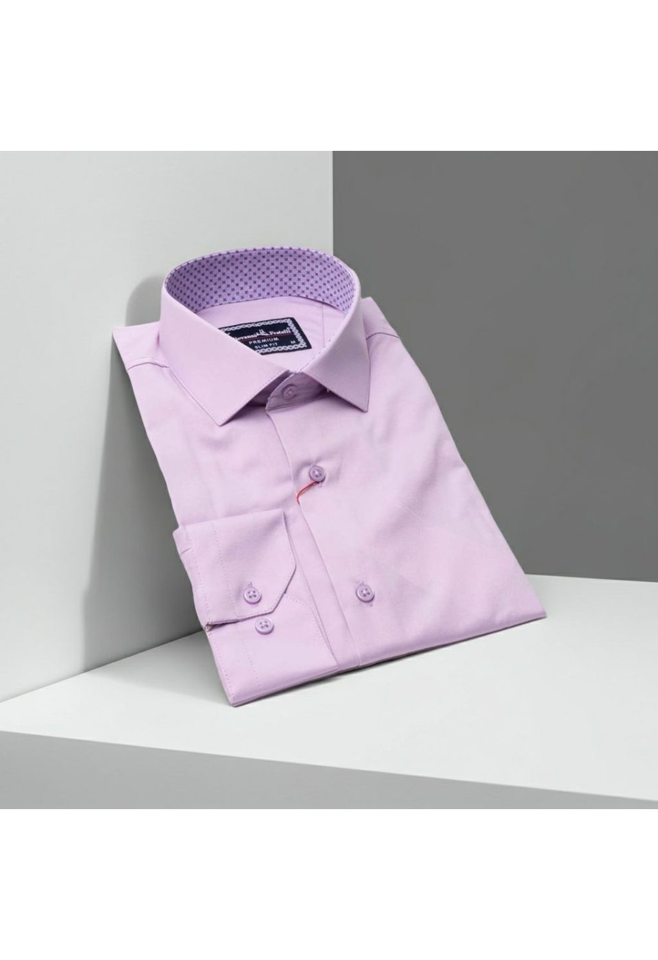 Slim Fit Uzun Kol Düz Renk Saten Erkek Gömlek 3GMK331244013 - Giovanni Fratelli