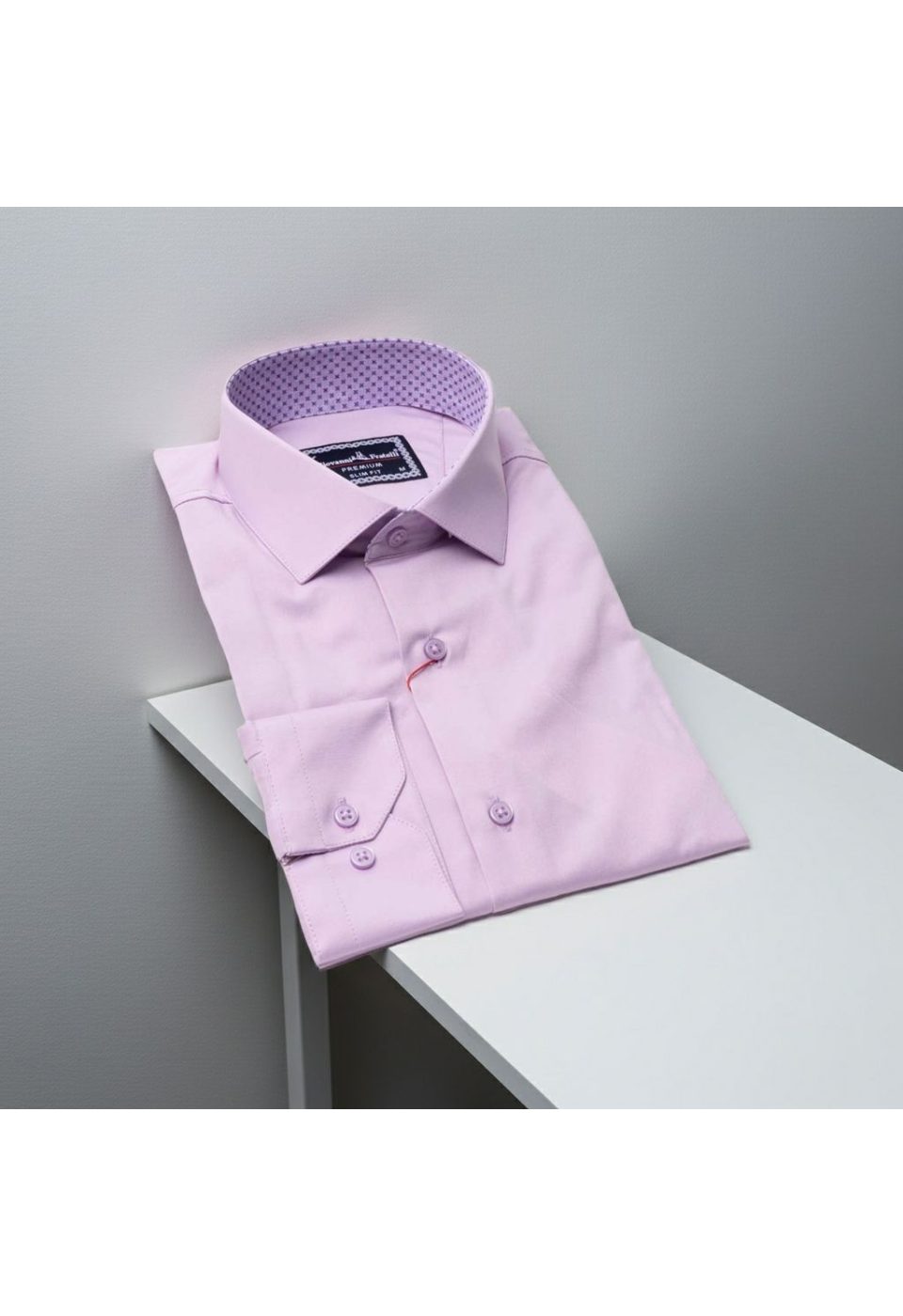 Slim Fit Uzun Kol Düz Renk Saten Erkek Gömlek 3GMK331244013 - Giovanni Fratelli