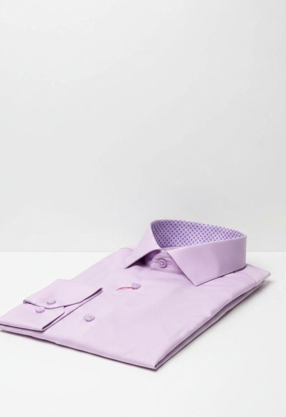 Slim Fit Uzun Kol Düz Renk Saten Erkek Gömlek 3GMK331244013