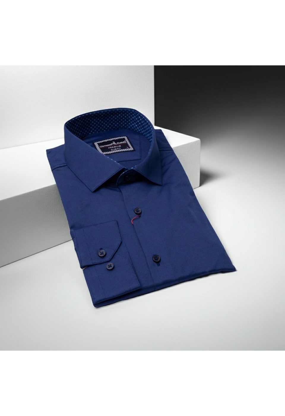 Slim Fit Uzun Kol Düz Renk Saten Erkek Gömlek 3GMK331244019 - Giovanni Fratelli