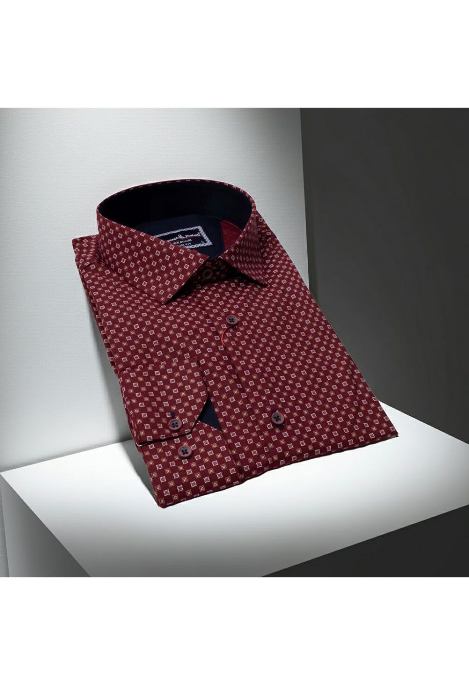 8 Drop Slim Fit Uzun Kol Desenli Erkek Gömlek 3GMK311251002 - Giovanni Fratelli