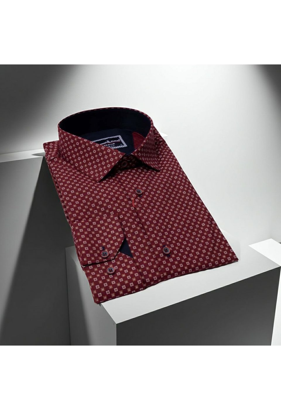 8 Drop Slim Fit Uzun Kol Desenli Erkek Gömlek 3GMK311251002 - Giovanni Fratelli