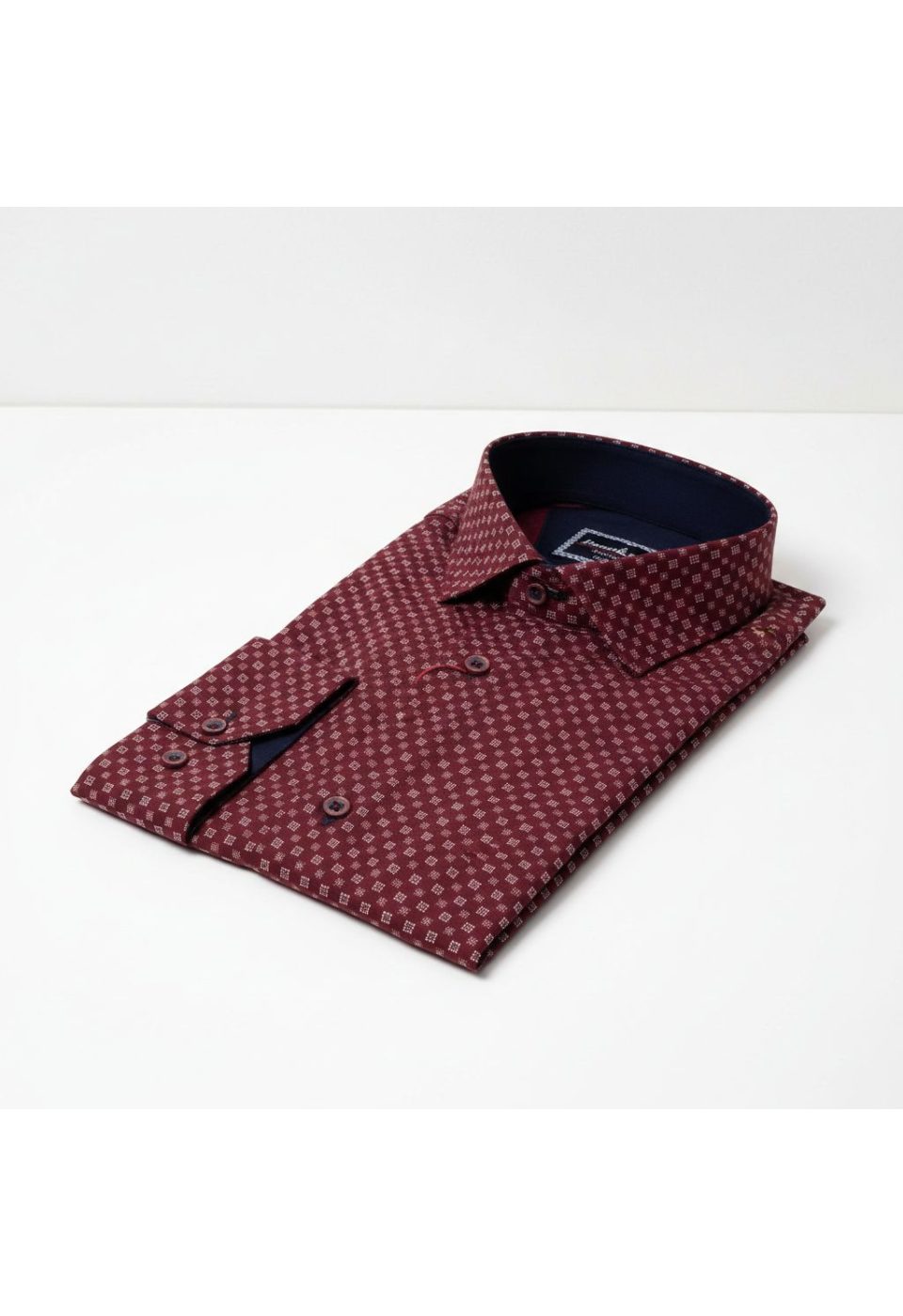 8 Drop Slim Fit Uzun Kol Desenli Erkek Gömlek 3GMK311251002 - Giovanni Fratelli