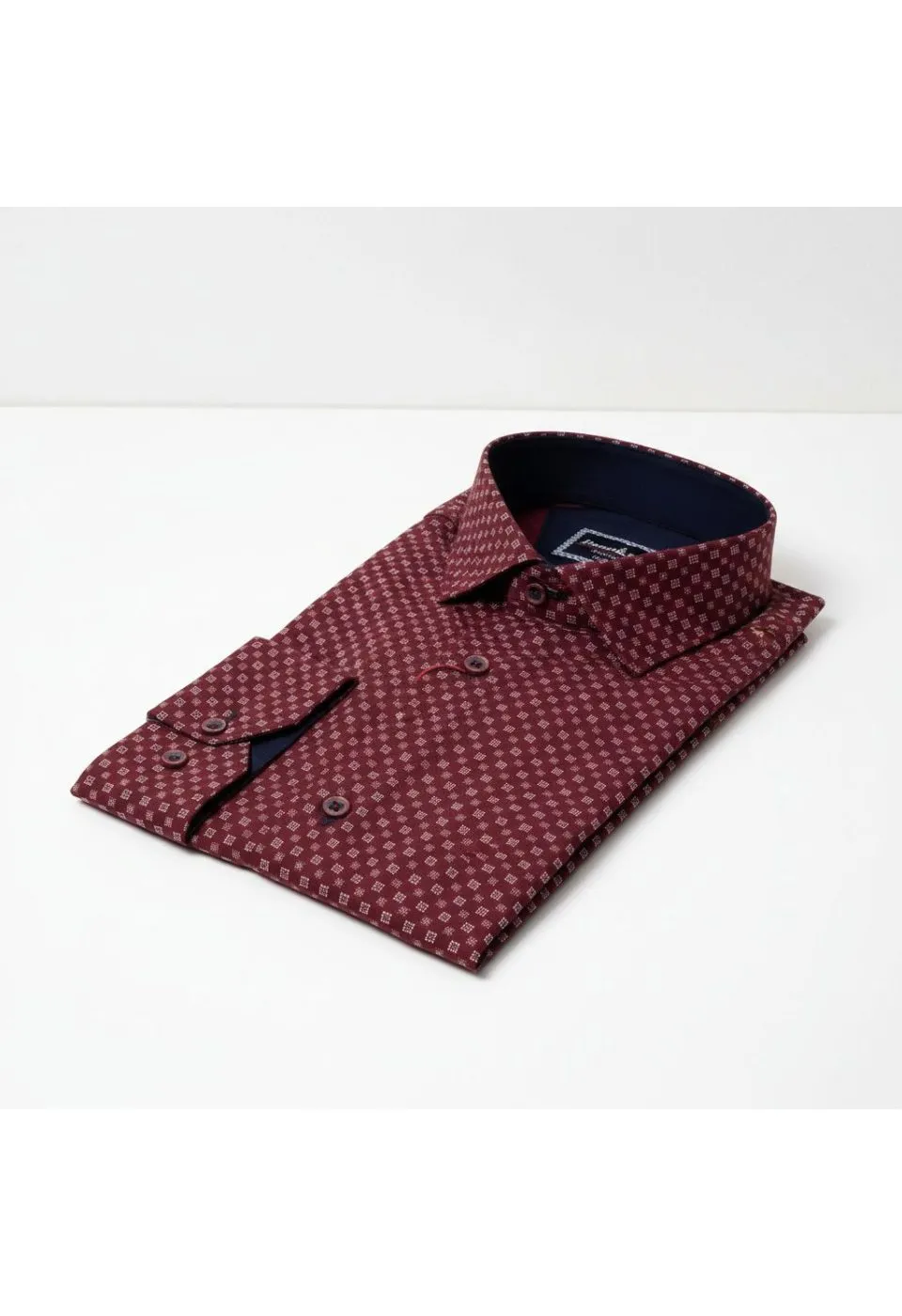 8 Drop Slim Fit Uzun Kol Desenli Erkek Gömlek 3GMK311251002 - Giovanni Fratelli