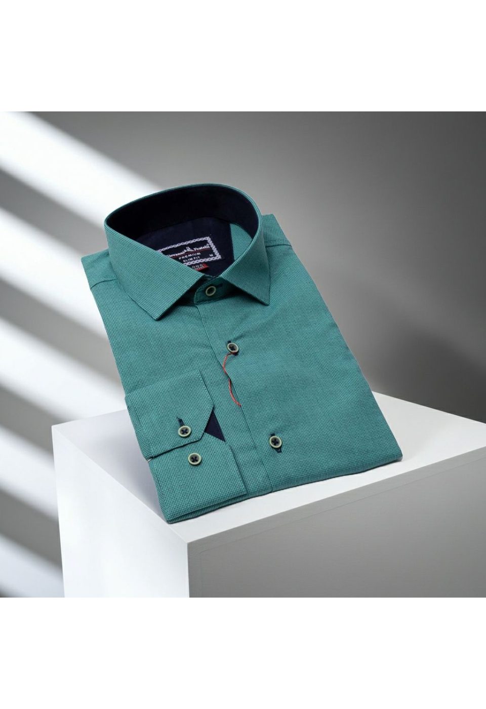 8 Drop Slim Fit Uzun Kol Desenli Erkek Gömlek 3GMK311252003 - Giovanni Fratelli