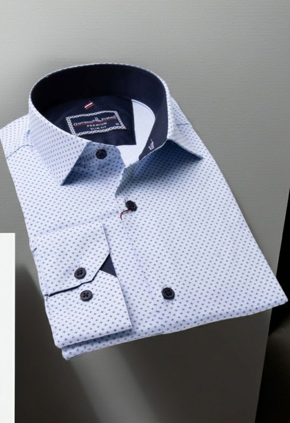 Slim Fit Uzun Kol Düz Renk Saten Erkek Gömlek 3GMK311253002 - Giovanni Fratelli
