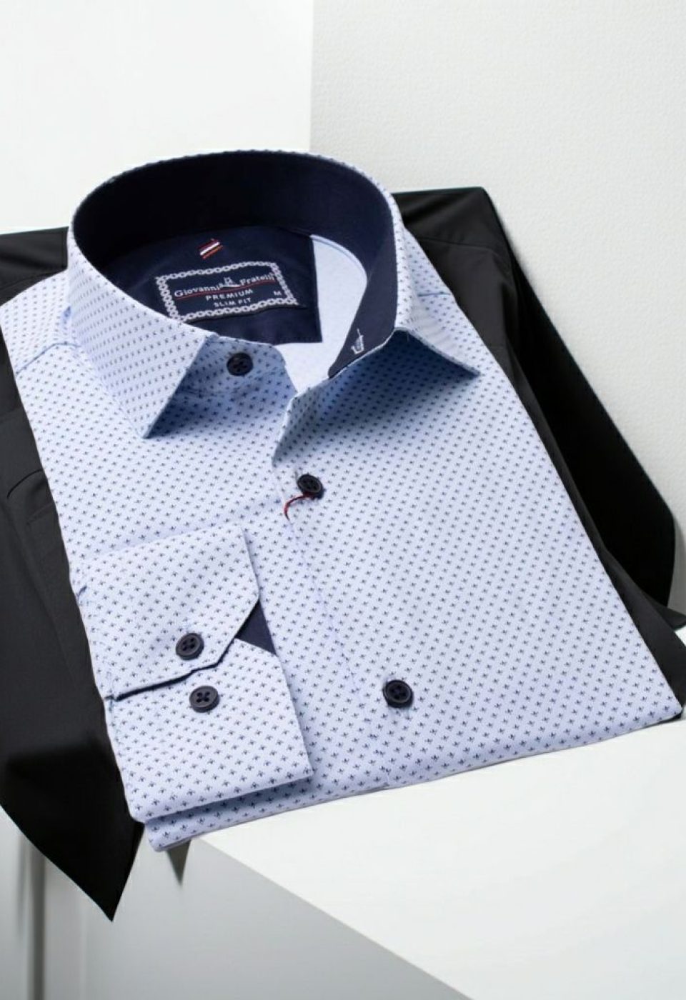 Slim Fit Uzun Kol Düz Renk Saten Erkek Gömlek 3GMK311253002 - Giovanni Fratelli
