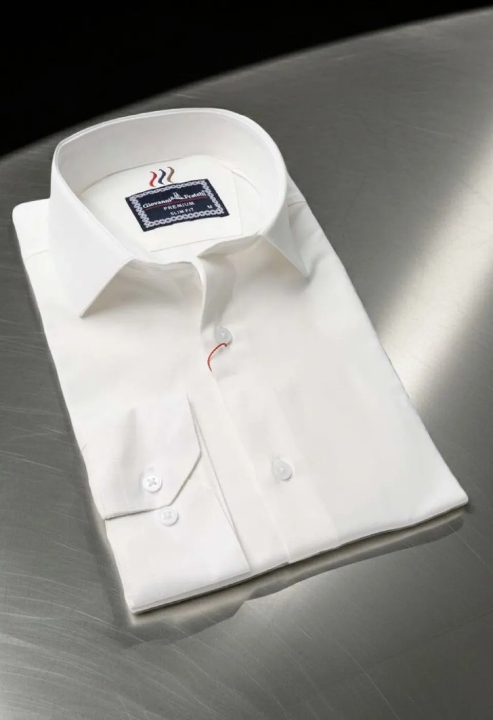 Slim Fit Uzun Kol Düz Renk Saten Erkek Gömlek 3GMK321255002
