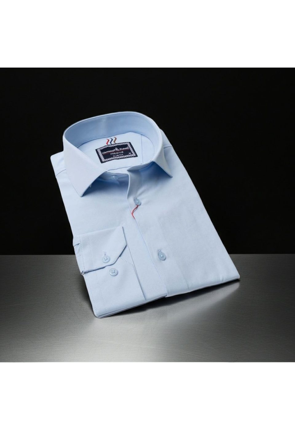 Slim Fit Uzun Kol Düz Renk Saten Erkek Gömlek 3GMK321255003 - Giovanni Fratelli