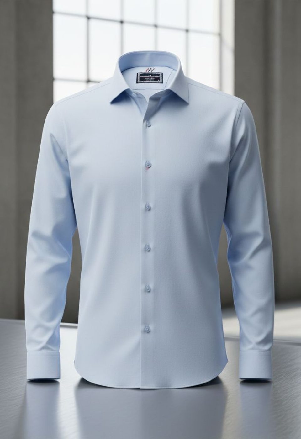 Slim Fit Uzun Kol Düz Renk Saten Erkek Gömlek 3GMK321255003 - Giovanni Fratelli