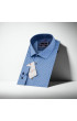 Slim Fit Uzun Kol Desenli Erkek Gömlek 3GMK311256004