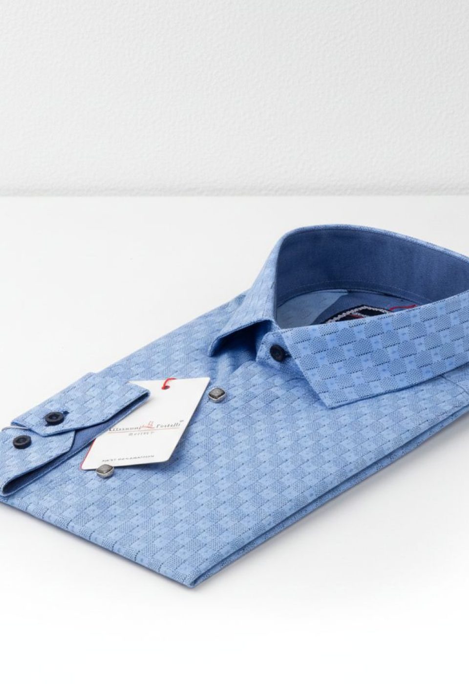 Slim Fit Uzun Kol Desenli Erkek Gömlek 3GMK311256004 - Giovanni Fratelli