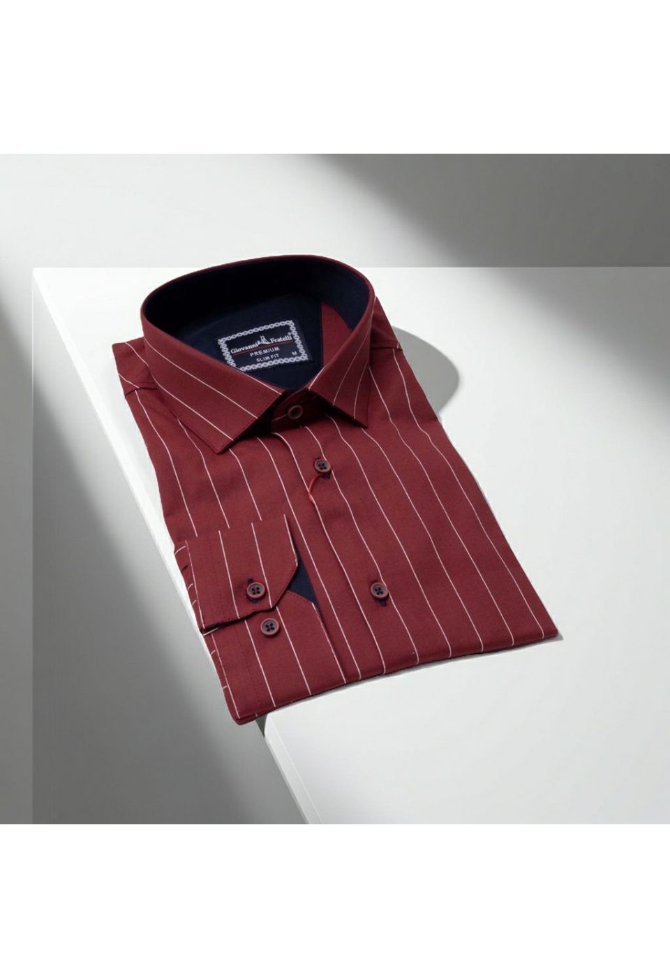 Slim Fit Uzun Kol Desenli Erkek Gömlek 3GMK311267005 - Giovanni Fratelli