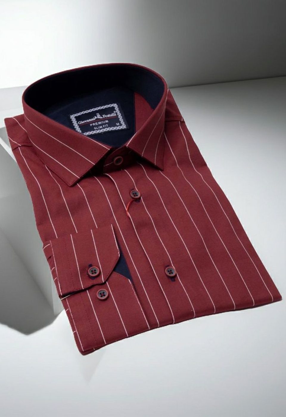 Slim Fit Uzun Kol Desenli Erkek Gömlek 3GMK311267005 - Giovanni Fratelli