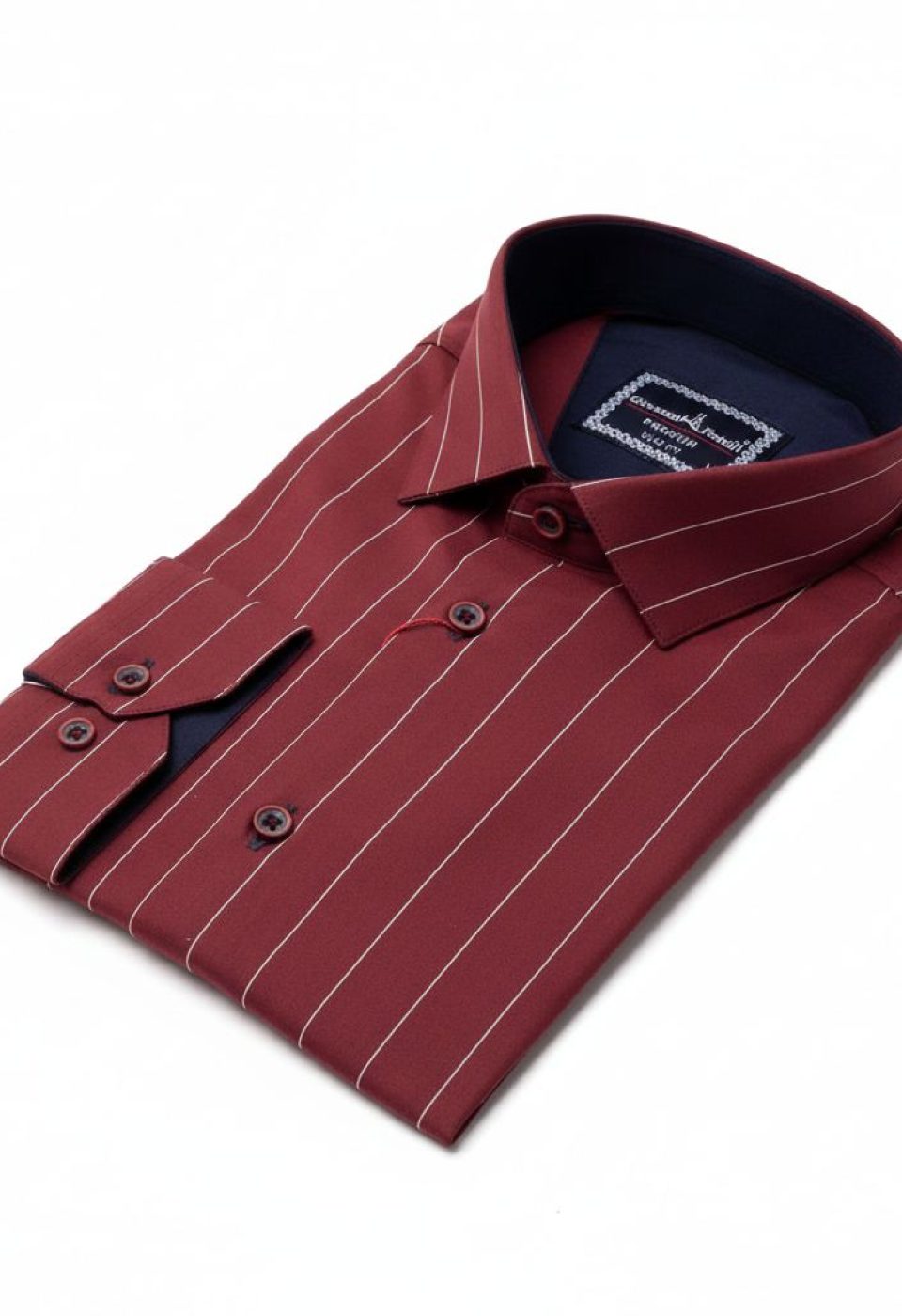 Slim Fit Uzun Kol Desenli Erkek Gömlek 3GMK311267005