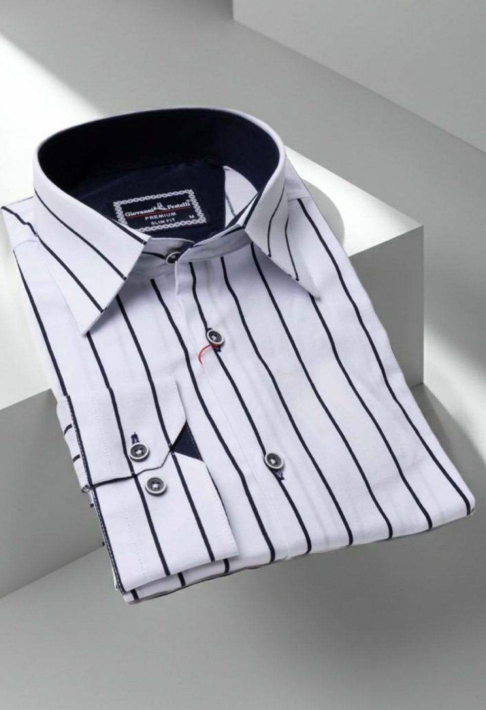 1268 CR 001 Slim Fit Uzun Kol Desenli Erkek Gömlek 3GMK311268001 - Giovanni Fratelli
