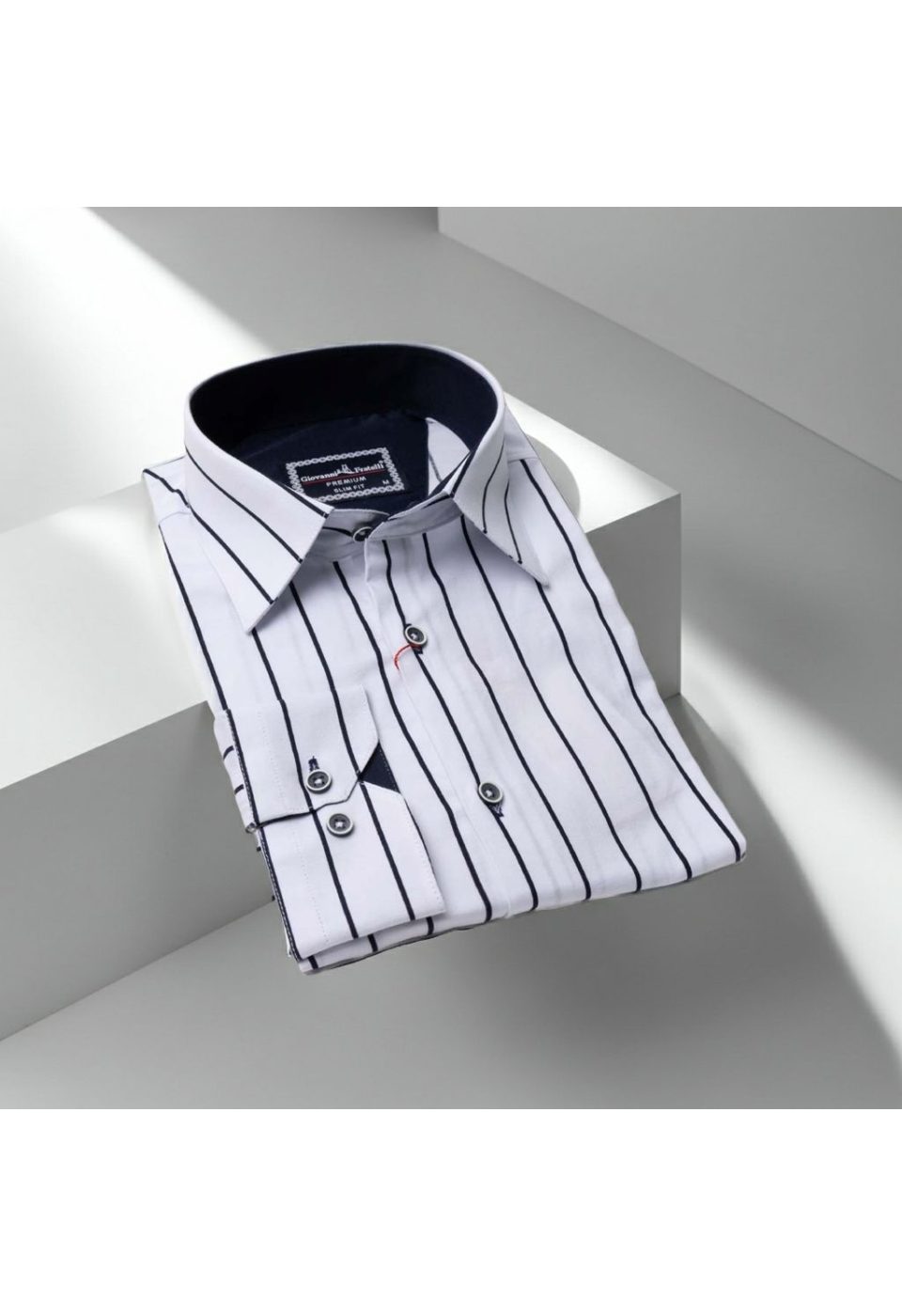 1268 CR 001 Slim Fit Uzun Kol Desenli Erkek Gömlek 3GMK311268001 - Giovanni Fratelli