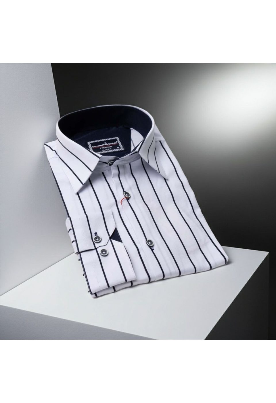 1268 CR 001 Slim Fit Uzun Kol Desenli Erkek Gömlek 3GMK311268001 - Giovanni Fratelli