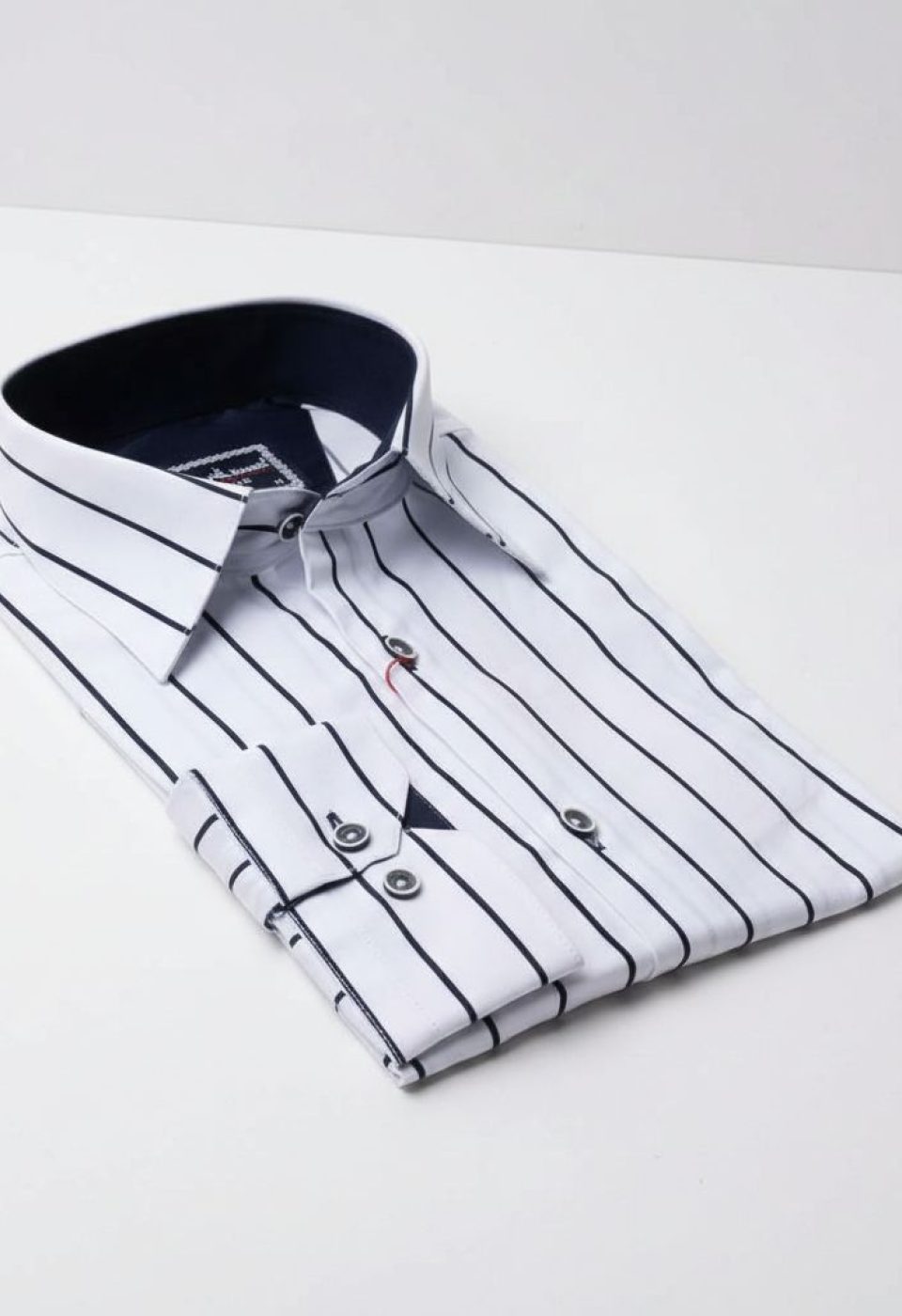 Slim Fit Uzun Kol Desenli Erkek Gömlek 3GMK311268001