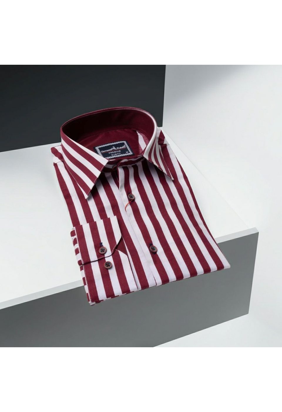 Slim Fit Uzun Kol Desenli Erkek Gömlek 3GMK311268003 - Giovanni Fratelli