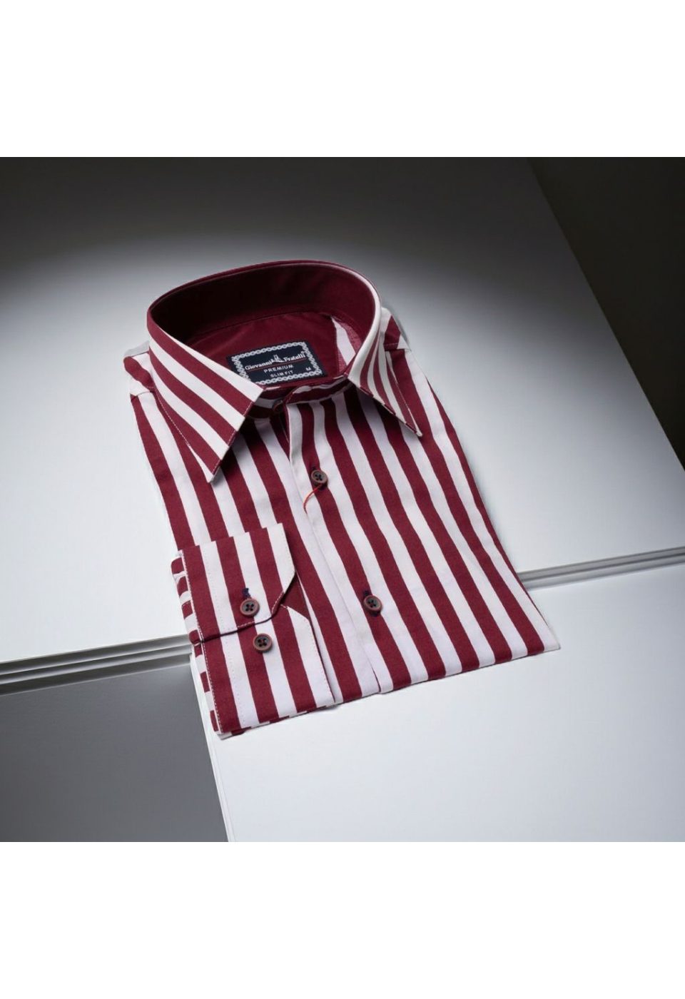 Slim Fit Uzun Kol Desenli Erkek Gömlek 3GMK311268003 - Giovanni Fratelli
