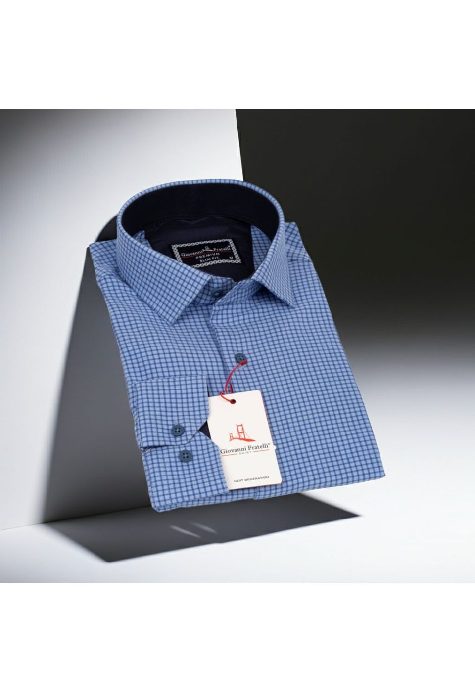 Slim Fit Uzun Kol Desenli Erkek Gömlek 3GMK311279002 - Giovanni Fratelli